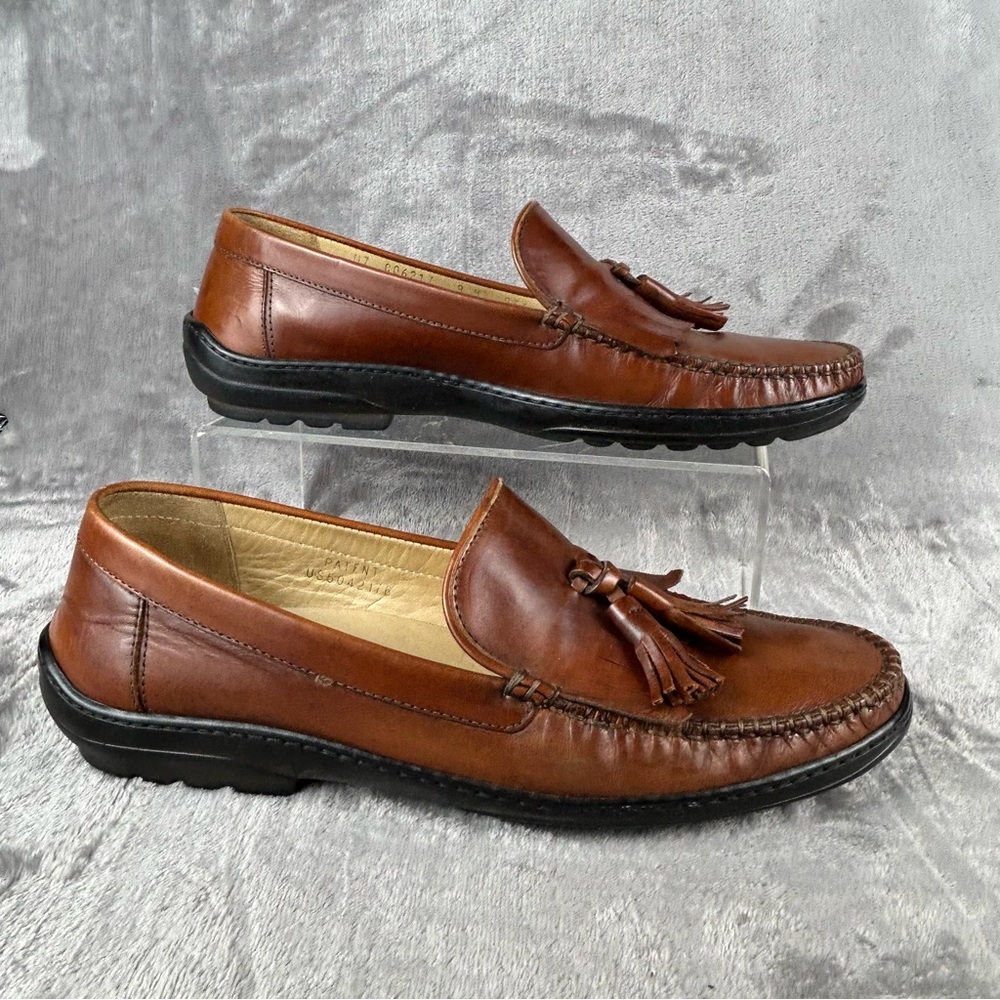 Cole Haan Collection Loafers Mens 8M‎ Cognac  Leather Tassel Kiltie Driving Shoe